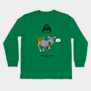 Robot Bull Kids Long Sleeve T-Shirt